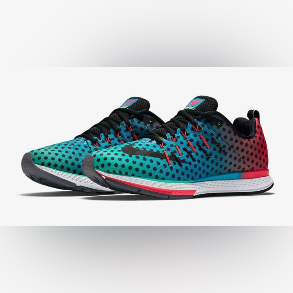 NIKE Zoom Elite 8 Polka Dot Athletic Shoes Size 8